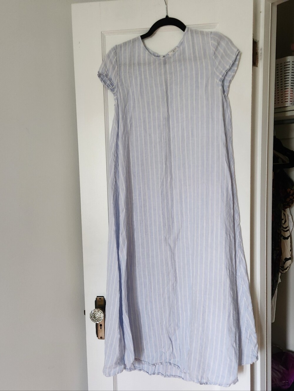 Aritzia The Group Allay Linen Stripe Dress size XS